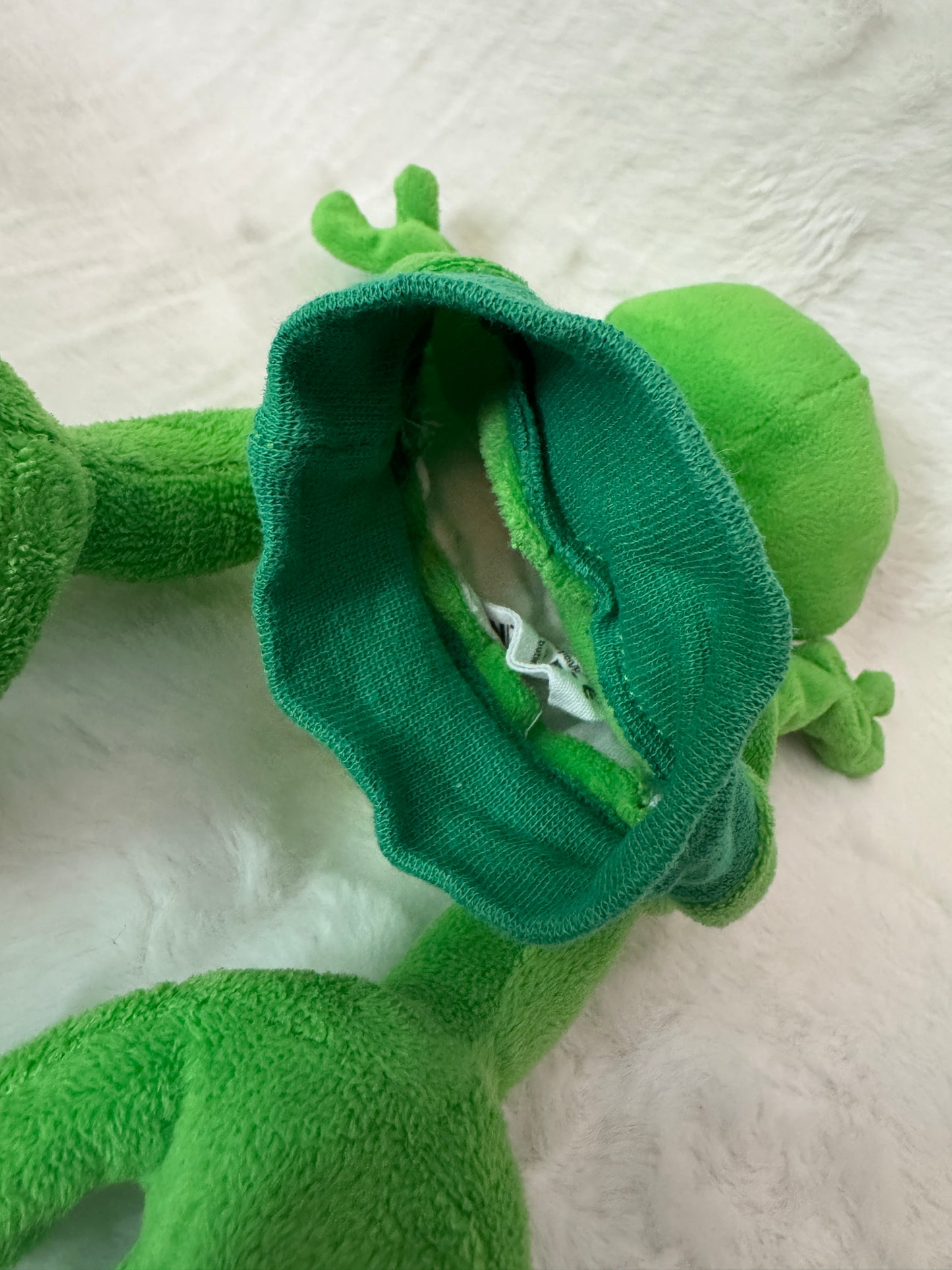 Frosch Handpuppe