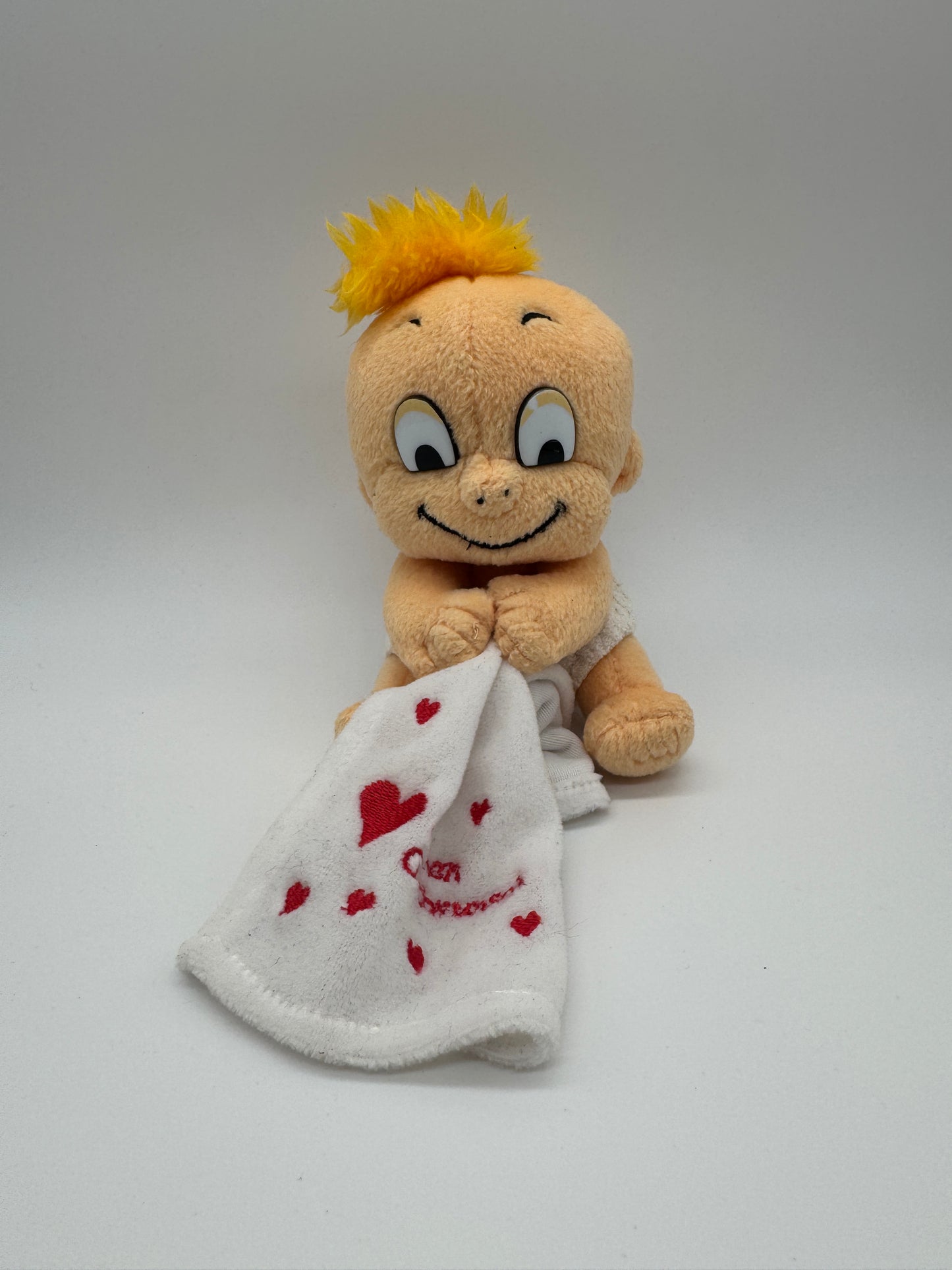 Mensch Baby mit Glückwunsch und Saugnapf