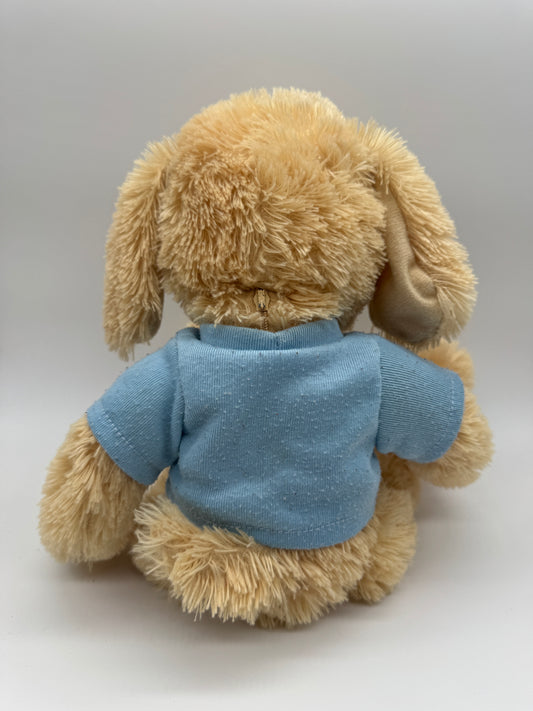Teddybär groß mit Pullover und Reißverschlusstasche