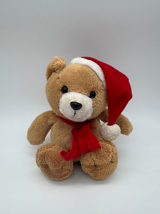 Teddybär mit Weihnachtsmütze Weihnachten