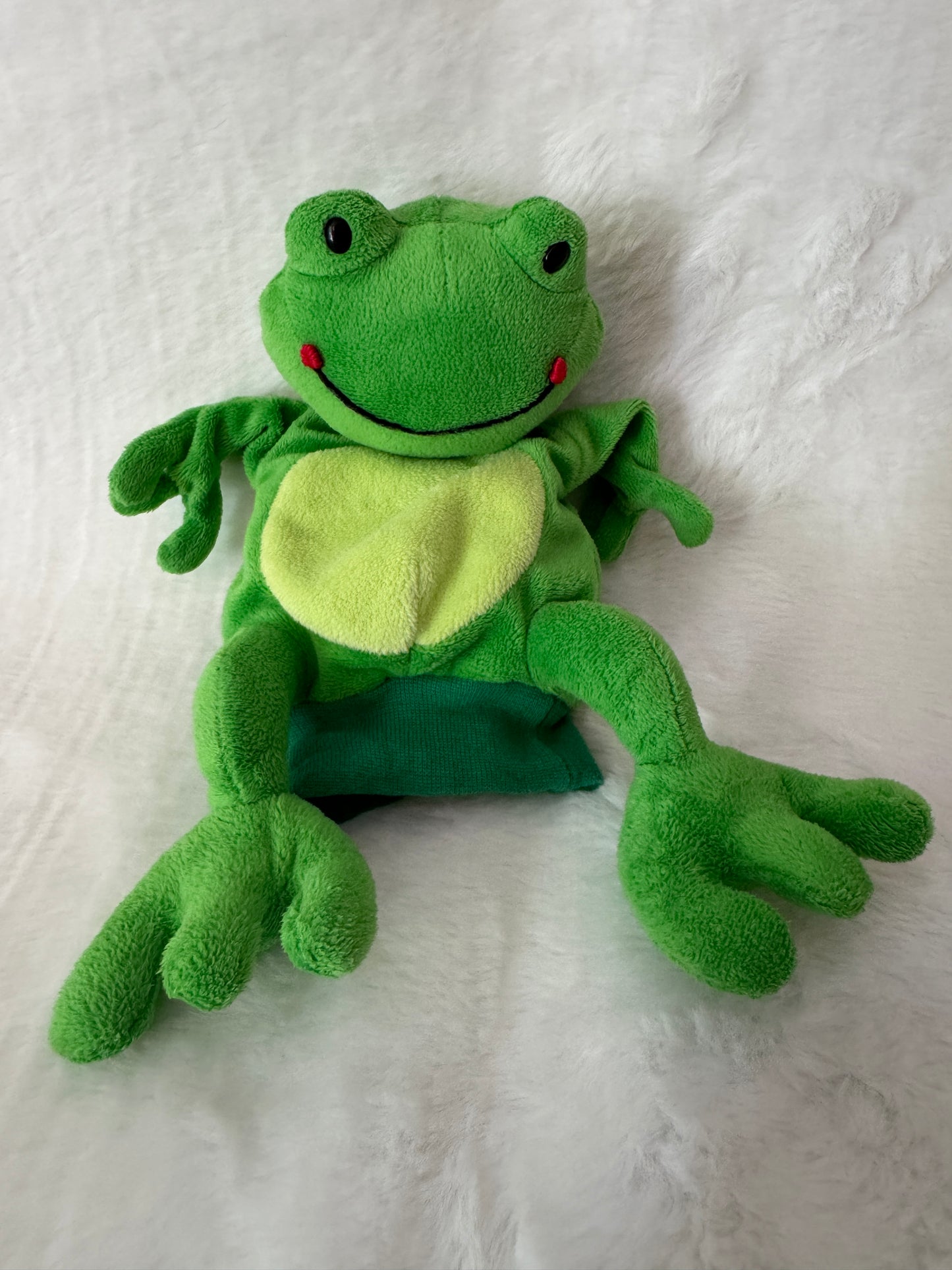 Frosch Handpuppe