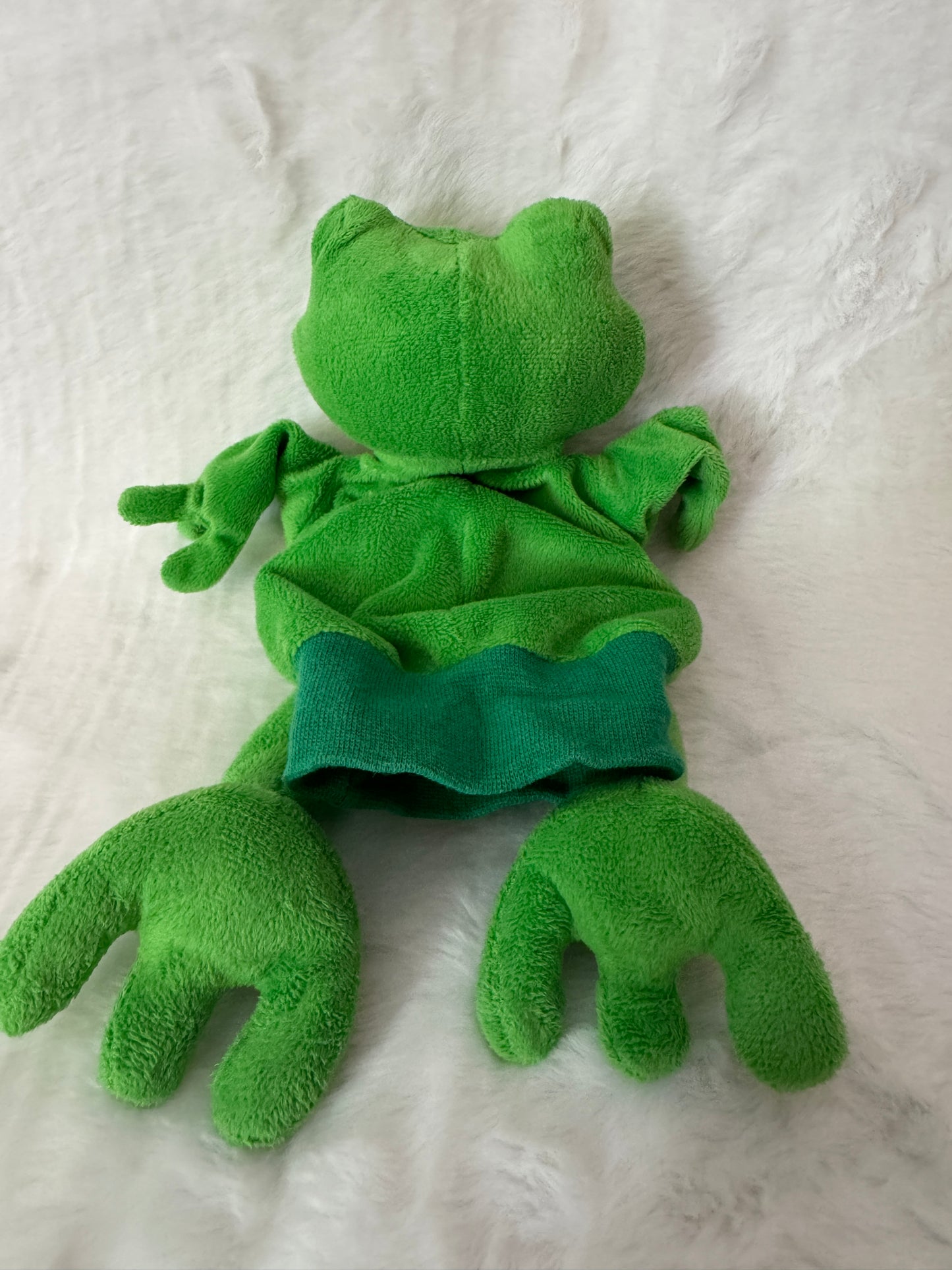 Frosch Handpuppe